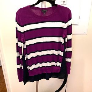 mixed media sweater.